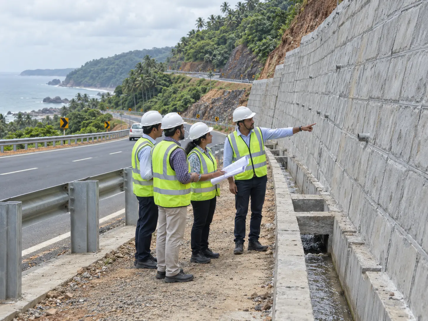 Safety focus at Uppinangady–Subrahmanya crossroad as retaining wall is sought before roadwork